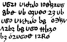 [An 
example of Chaucer's
cipher system]