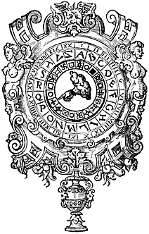 [A cipher 
disc of Porta's]