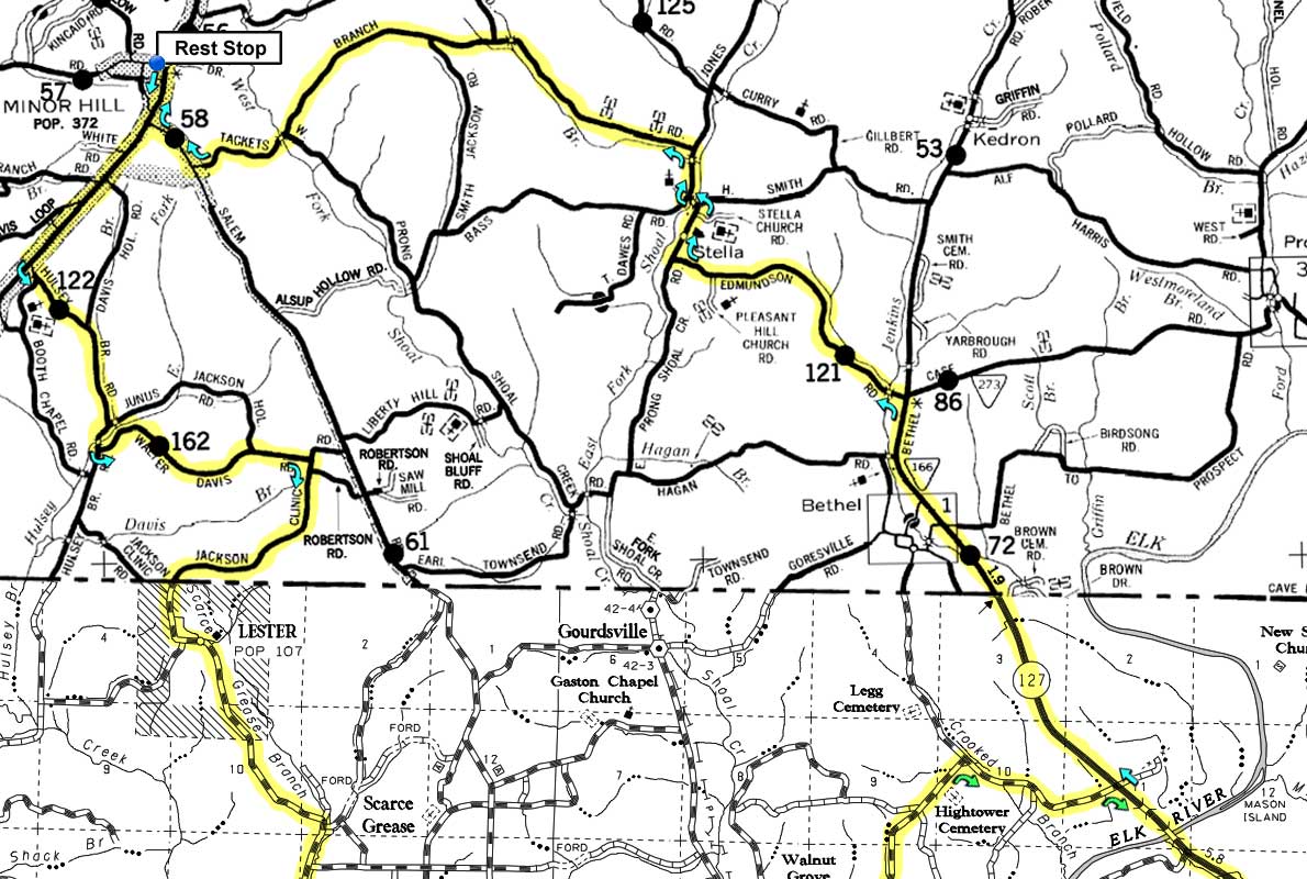 Fort Hampton Metric map north half