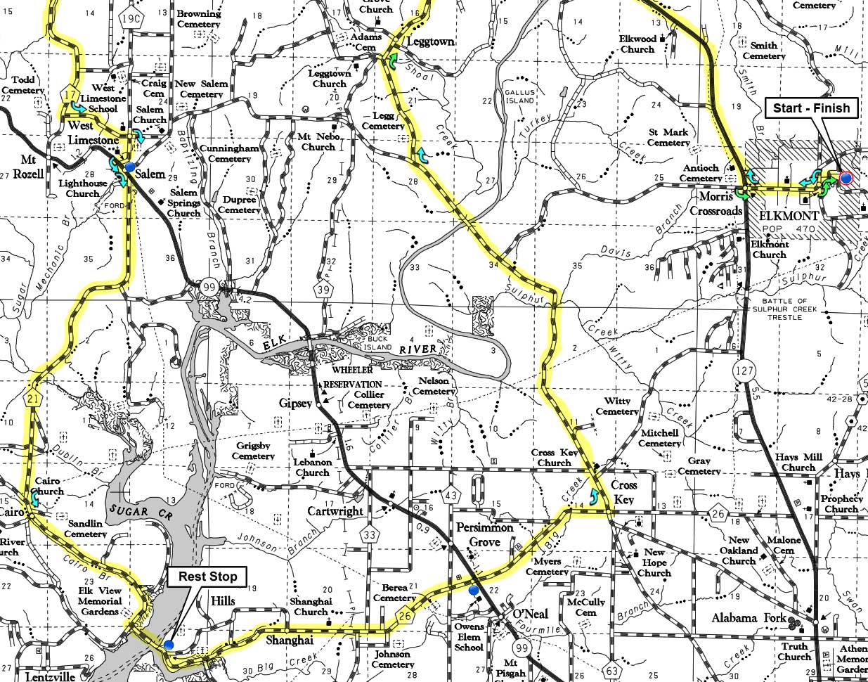 Fort Hampton Metric map south half