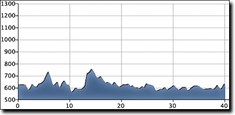 Cotaco Backroads 40 elevation profile