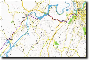 Chattanooga to Huntsville, Fast, first Half