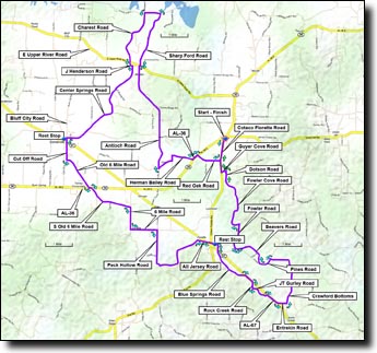 Cotaco Backroads 40 map