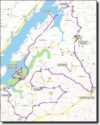 Guntersville Parks and Mountains map
