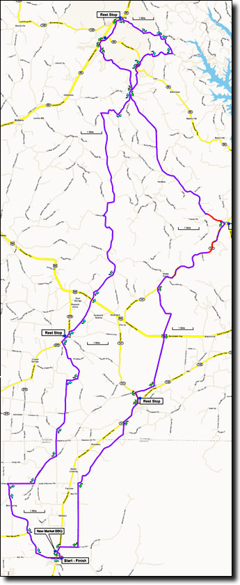 Lynchburg Hills map