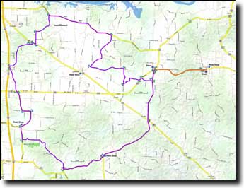Union Hill short loop map