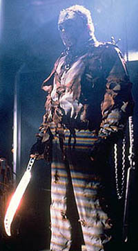 Even in the future, Jason Voorhees (Kane Hodder) is a homicidal maniac looking for a hockey fight.