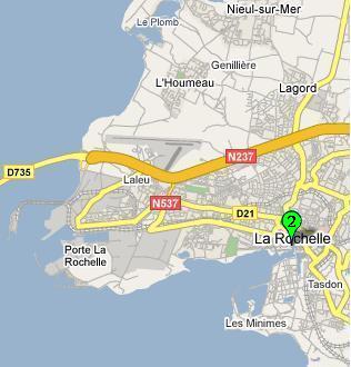 La Rochelle, France  -courtesy map from GoogleMaps