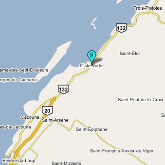 L'Isle Verte, QC  -courtesy map from GoogleMaps