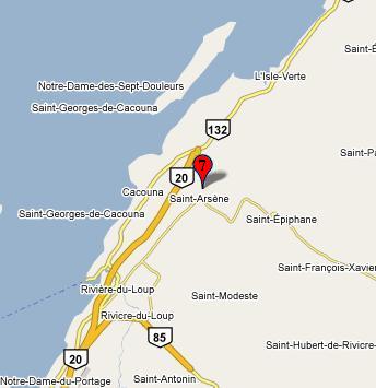 Riviere-du-Loup, QC  -courtesy map from GoogleMaps