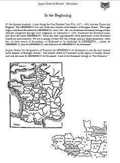 Documentary of the Beginnings of the Dumont Family originated to what is known today as Montmirel, France.