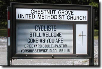 Directions to Chestnut Grove United Methodist Church