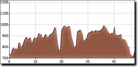 Lincoln Hills elevation profile