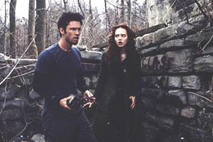 Jeffrey Donovan and Erica Leerhsen follow a witch's trail in ''Book of Shadows: Blair Witch 2.'' The Sci-Fi Channel will preview the film on Sunday with the special ''Shadow of the Blair Witch.''