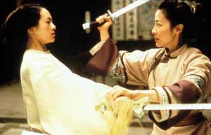 Zhang Ziyi, left, faces off against Michelle Yeoh.