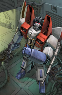 Starscream schemes to seize control of the Decepticons in the revived ''Transformers.''