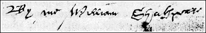 Shakspere's final signature, 'By me ...'