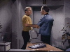 Kirk and McCoy in the captain's quarters