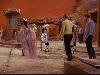 Wide shot with various characters present