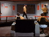 Kirk on bridge in front of view screen