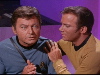 Close-up of McCoy and Kirk