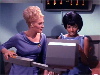 Chapel and Uhura in sick bay