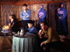 Kirk, Spock, McCoy in Capellan tent