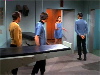 Spock, McCoy, Kirk and Janice