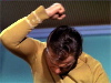 Kirk pounding his fist