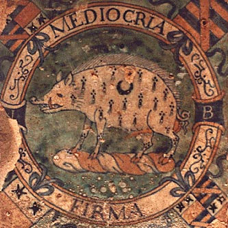 Plaque with Bacon Crest