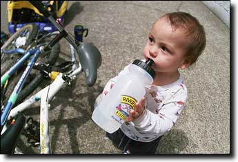 Baby with bottle