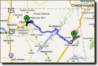 Directions to Fort Payne High School