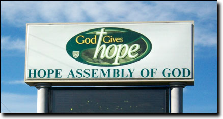 Directions to Hope Assembly of God