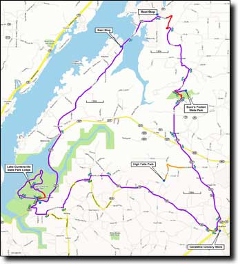 Guntersville Parks and Mountains map