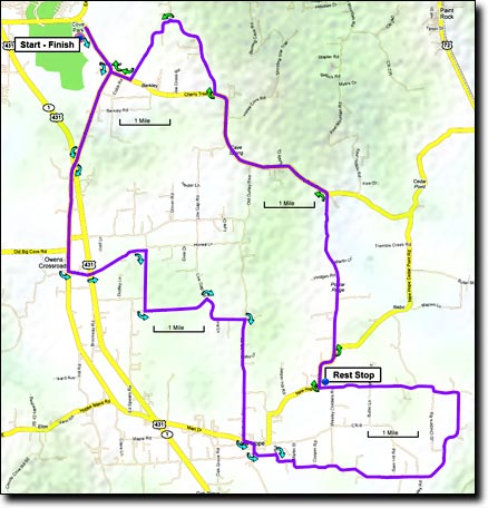 New Hope route map