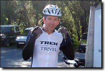Mark preparing for the Galibier